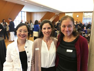 Laurene Glimois with Wynne Wong (left) and Dana Renga (right) at the GATA award reception