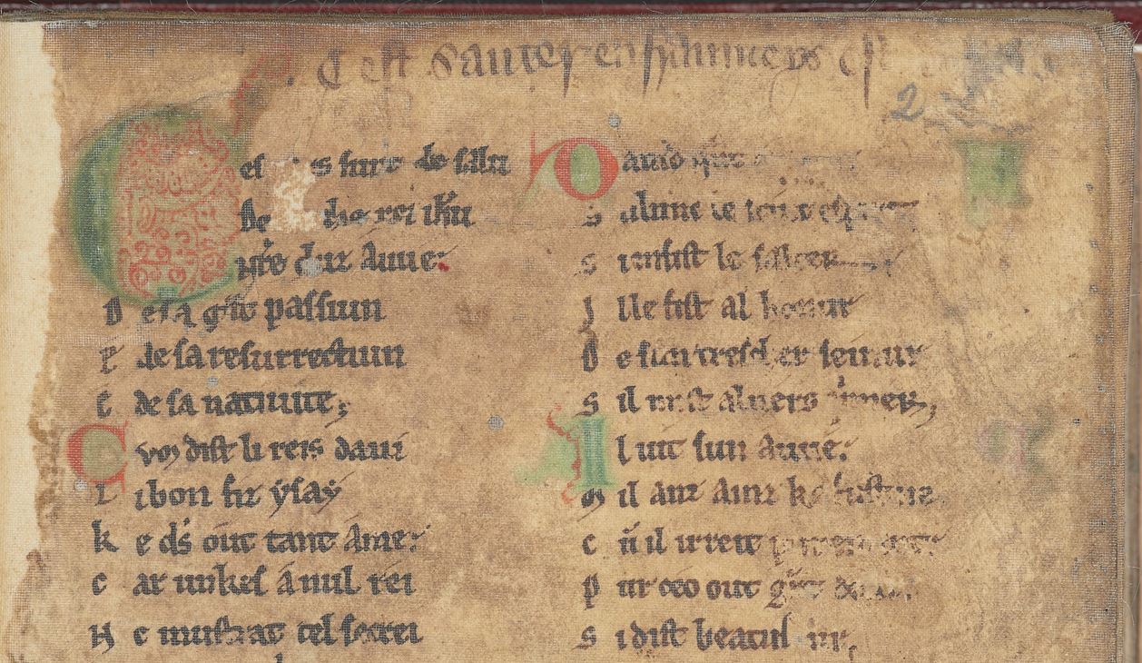 Old French Reading Group | Department of French and Italian