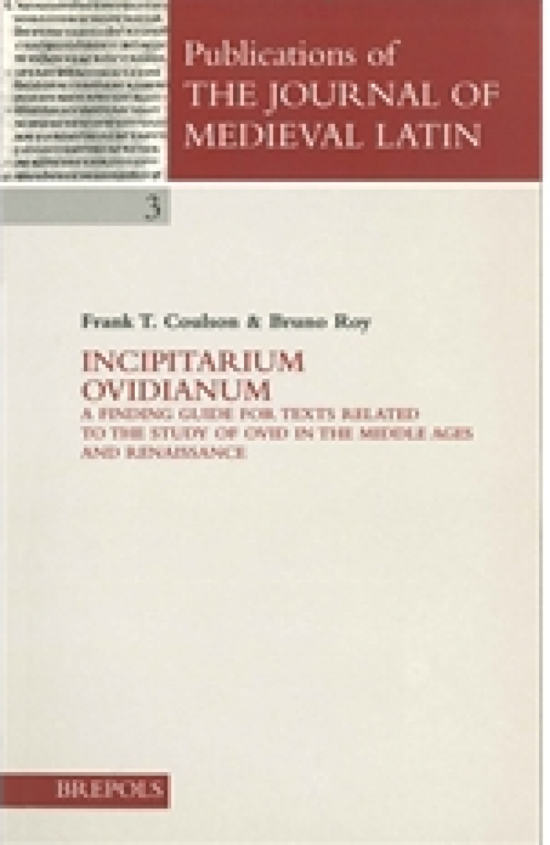 Incipitarium Ovidianum Incipitarium Ovidianum