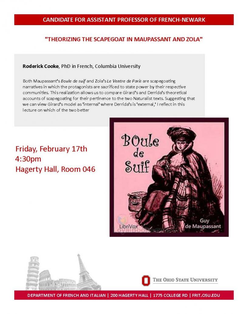 Roderick Cooke lecture flyer Roderick Cooke lecture flyer