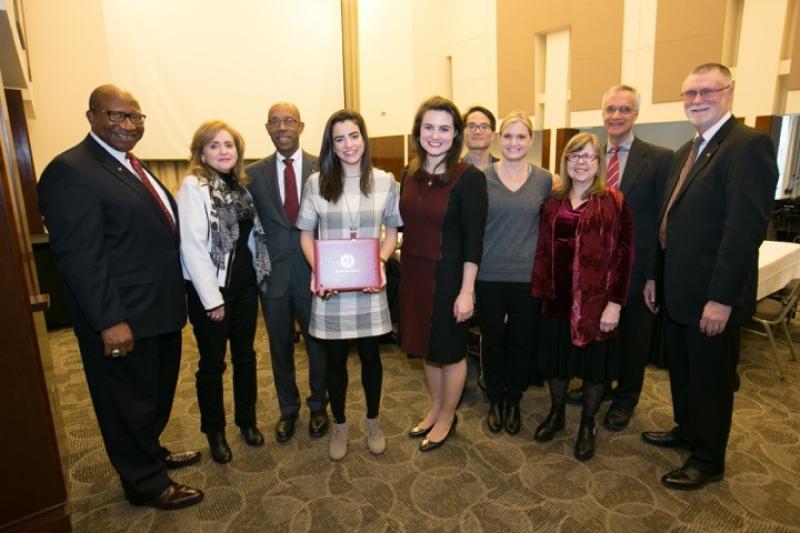 Sarah Mikati receives the Board of Trustees Student Recognition Award Sarah Mikati receives the Board of Trustees Student Recognition Award