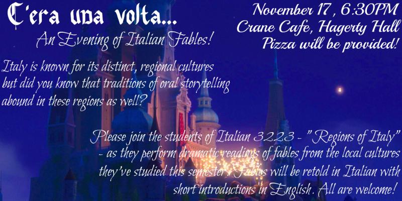 An Evening of Italian Fables poster An Evening of Italian Fables poster