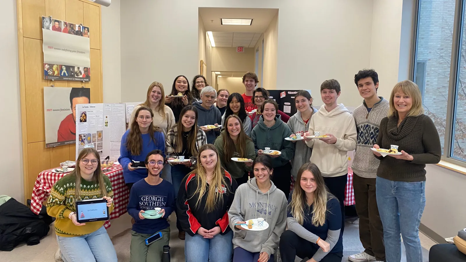 French class meeting celebration