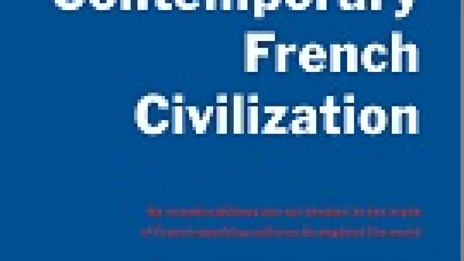 Contemporary French Civilization