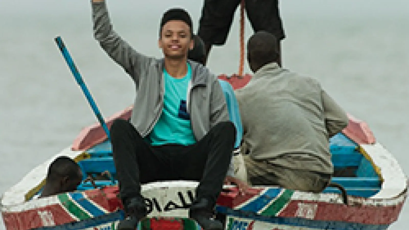 Travelers in small boat