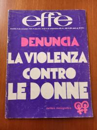 a magazine with the words: La violenza contro Le Donne