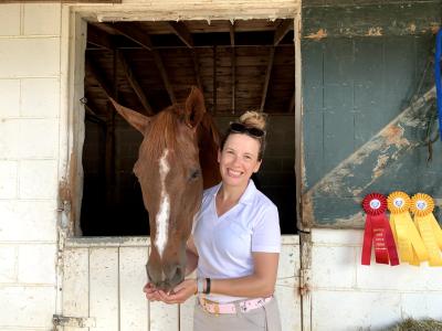 Sarah Wakefield with horse