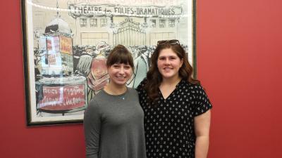 Leia Gertz (left) and Megan Edelman (right)