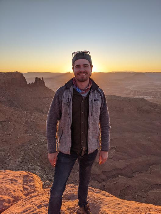 John Jude in a desert landscape