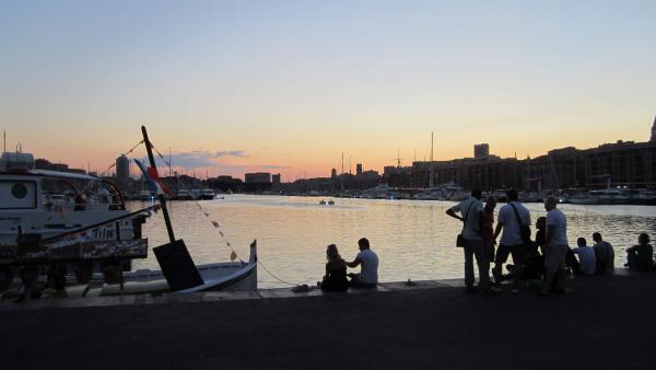 Sunset in Marseille, France