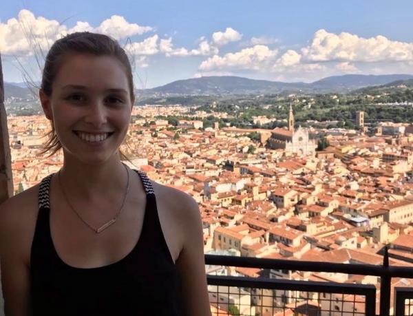 Lauren Hamlett in Italy