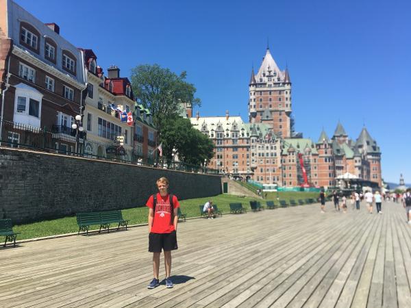 Owen Morrish during his time in Quebec