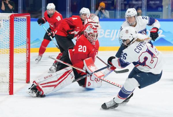 Braendli in action during a game at the Beijing Olympics