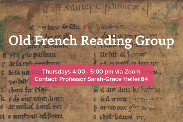 Old French Reading Group Poster