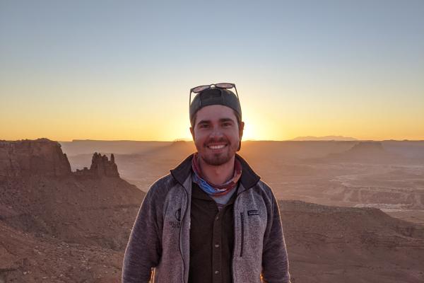 John Jude in a desert landscape