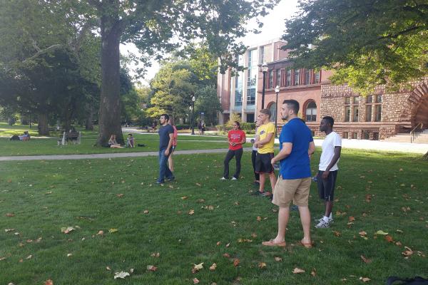 Italian Club having a Bocce Tournament